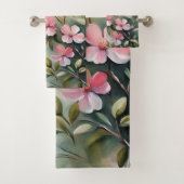 Bloeiende tak 2 badhanddoeken bad handdoek (Insitu)