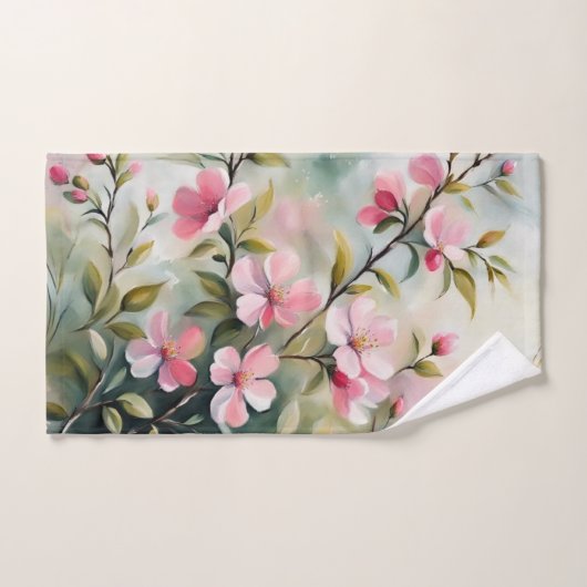 Bloeiende tak 2 badhanddoeken bad handdoek (Handdoek)
