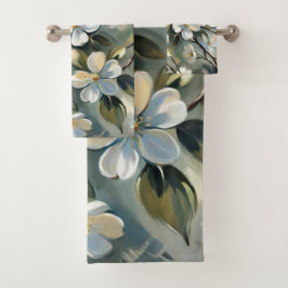 Bloeiende tak 4 badhanddoeken bad handdoek