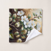 Bloeiende tak 5 badhanddoeken bad handdoek (Wasdoekje)