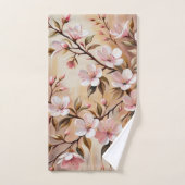 Bloeiende tak badhanddoeken bad handdoek (Handdoek)