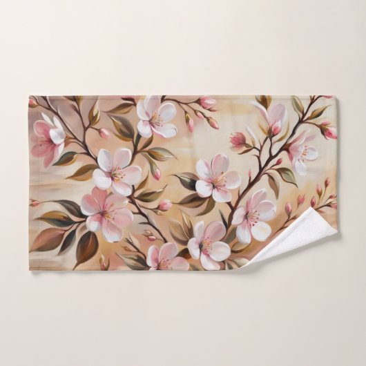 Bloeiende tak badhanddoeken bad handdoek (Handdoek)