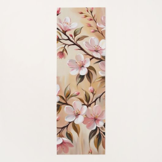 Bloeiende tak badhanddoeken yogamat (Achterkant)