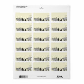  bloeiende tak etiket (Full Sheet)