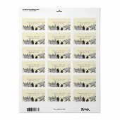  bloeiende tak etiket (Full Sheet)