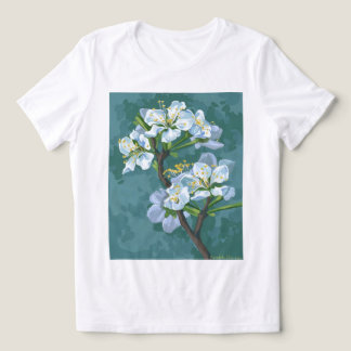Bloeiende tak van de appelboom Tri-Blend shirt