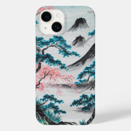 Bloeiende takken en nevelige toppen Case-Mate iPhone 14 hoesje