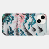 Bloeiende takken en nevelige toppen Case-Mate iPhone case (Achterkant (horizontaal))