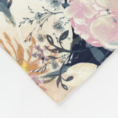 Bloeiende takken: waterverf naadloos patroon fleece deken (Hoek)