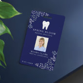 Bloeiende Tandheelkundige Logo ID Foto Badge