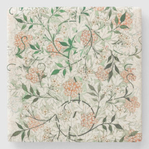 Bloeiende Tapijt Vintage Art Nouveau Bloemen Stenen Onderzetter