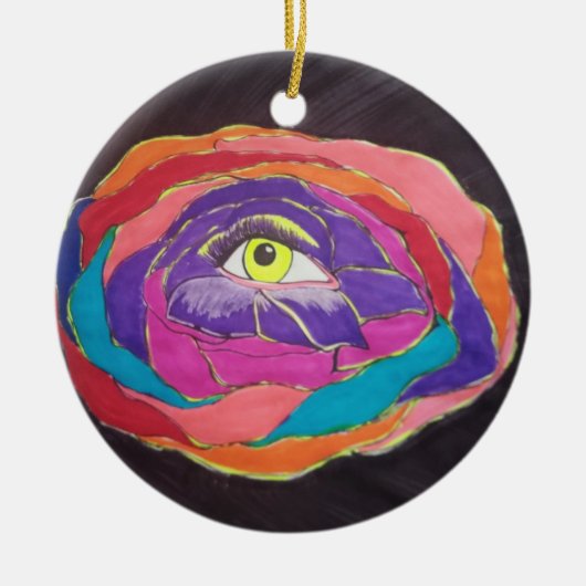 bloeiende topkwaliteit keramisch ornament (Voorkant)