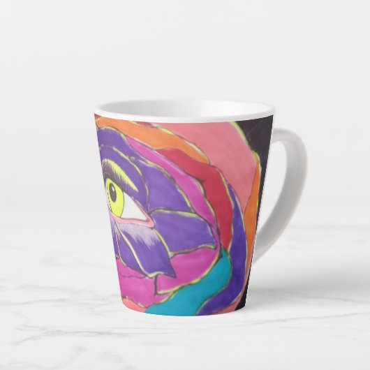 bloeiende topkwaliteit latte mok (Rechterhoek)