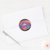 bloeiende topkwaliteit ronde sticker (Envelop)