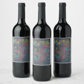 bloeiende topkwaliteit wijn etiket (Flessen)