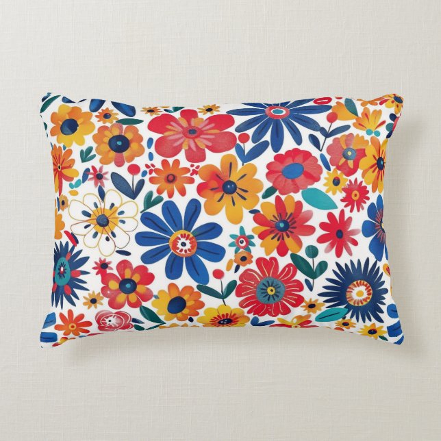 Bloeiende Touch Accent Pillow van natuur Accent Kussen (Voorkant)