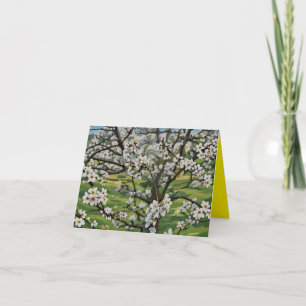 Bloeiende Tree Folded Wenskaart Kaart