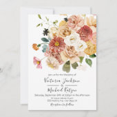 Bloeiende Tuin Bloemen Licht & Luchtige Bruiloft Kaart (Voorkant)