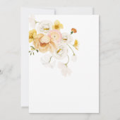 Bloeiende Tuin Bloemen Licht & Luchtige Bruiloft Kaart (Achterkant)