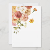 Bloeiende Tuin Bloemen Licht & Luchtige Bruiloft Kaart (Achterkant)