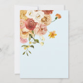 Bloeiende Tuin Bloemenlicht & Luchtige 1e Communie Kaart (Achterkant)