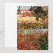Bloeiende tuin door Vincent van Gogh (Voorkant / Achterkant)