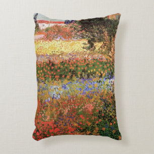 Bloeiende tuin door Vincent van Gogh Accent Kussen