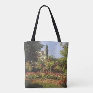 Bloeiende tuin in Sainte Adresse door Claude Monet Tote Bag