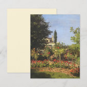 Bloeiende tuin in Sainte Adresse van Claude Monet (Voorkant / Achterkant)