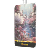 Bloeiende tuin met een stromende beek luchtverfrisser (Links)