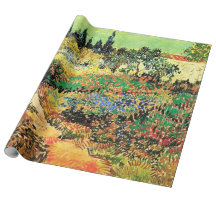 Bloeiende tuin met pad door Vincent van Gogh.