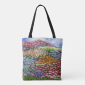 Bloeiende Tuin/Tuin in augustus Kunstwerk/Schilder Tote Bag (Achterkant)