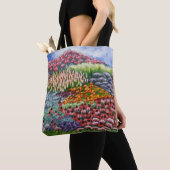 Bloeiende Tuin/Tuin in augustus Kunstwerk/Schilder Tote Bag (Dichtbij)