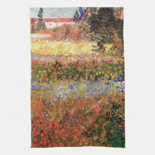 Bloeiende tuin van Vincent van Gogh Theedoek