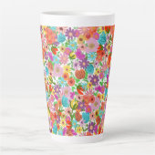 Bloeiende Tuin Van Vreugde Latte Mok (Voorkant)