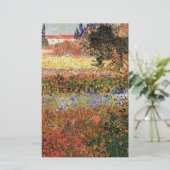 Bloeiende tuin, Vincent van Gogh Briefpapier (Staand voorkant)