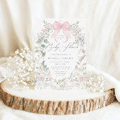 Bloeiende Tuinbogen Pastel Baby shower Kaart