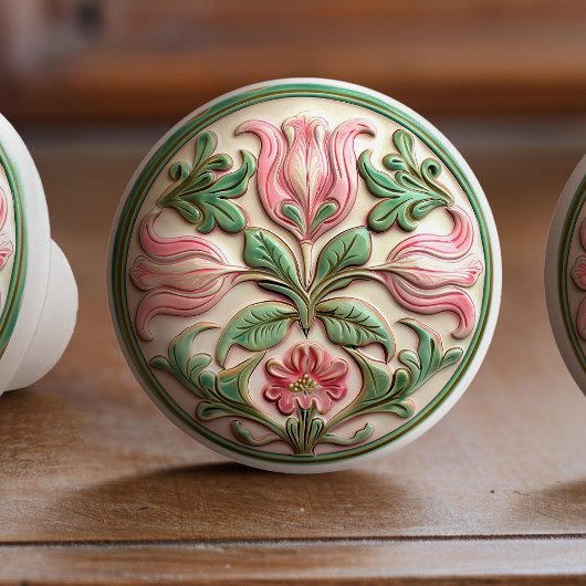 Bloeiende Tulp Harmonie Keramische Knob Pull Keramische Knop