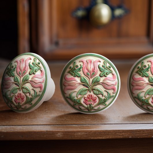 Bloeiende Tulp Harmonie Keramische Knob Pull Knop