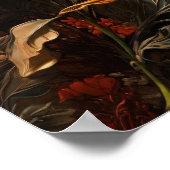 Bloeiende tulpen - bloemen digitale kunst poster (Hoek)