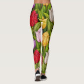 Bloeiende Tulpen Pop Mode Leggings 3 (Achterkant)