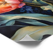 Bloeiende Tulpen - Waterverf Bloemen - Bloemenkuns Poster (Hoek)