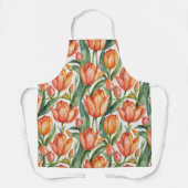 Bloeiende tulpenelegantie schort (Voorkant)