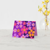 Bloeiende uitbarsting Levendige bloemenkaart met g Kaart (Gele Bloem)