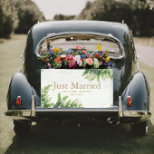 Bloeiende varens net getrouwd auto banner