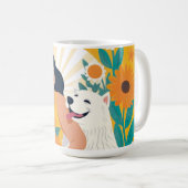 Bloeiende veerkracht en vreugde, Vrouw & Reddingsh Koffiemok (Voorkant rechts)