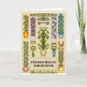 Bloeiende Verjaardag Kaart (Voorkant)