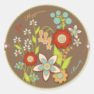 Bloeiende Verjaardag Sticker