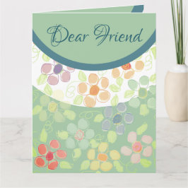 Bloeiende verjaardagswensen kaart