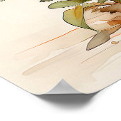 Bloeiende vers geplukte madeliefjes poster (Hoek)